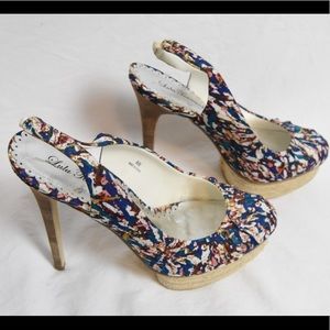 LULU TOWNSEND Espadrilles Multicolor Wedge Heels